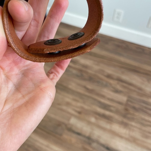 Grit and Grace leather cuff bracelet - Picture 4 of 6